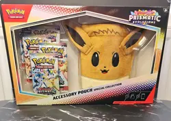 Pokemon Prismatic Evolutions Eevee Accessory Pouch Special Collection Box - Image 1