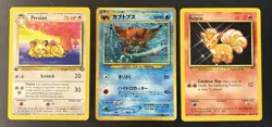 Vintage Pokemon Lot Vulpix 1st Ed Persian JP Holo Kabutops WOTC - Image 1