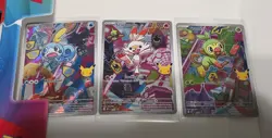 Series 2 First Partner Illustration Galar Grookey 052, Scorbunny 053, Sobble 054 - Image 1