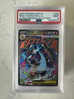 Pokemon PSA 9 Mega Charizard X ex 023 Ultra-Premium Collection Mint - Image 1