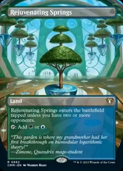 MTG Rejuvenating Springs - Foil - Borderless, NM-Mint, English Commander Masters - Image 1
