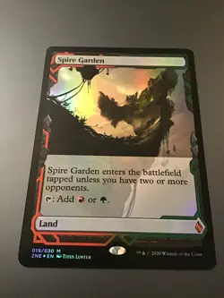 MTG Zendikar Rising #019 Spire Garden Foil NM - Image 1