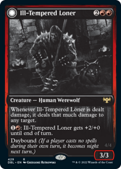 Ill-Tempered Loner Silver Screen FOIL Innistrad Crimson Vow NM - Image 1