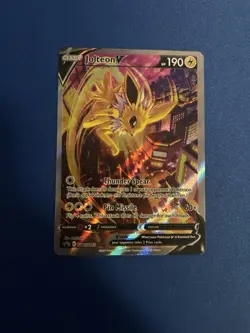 Jolteon V SWSH183 Pokemon TCG Sword & Shield Holo Black Star Promo - Image 1