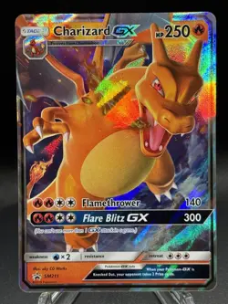 🔥 Pokemon TCG - Charizard GX SM211 - Sun & Moon - Black Star Promo - Holo - LP - Image 1
