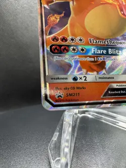 🔥 Pokemon TCG - Charizard GX SM211 - Sun & Moon - Black Star Promo - Holo - LP - Image 5