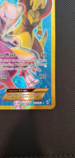 2015 POKEMON XY BREAKTHROUGH #163/162 MEWTWO EX SECRET RARE - Image 4
