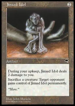 Jinxed Idol - Medium Play MTG Tempest - Image 1