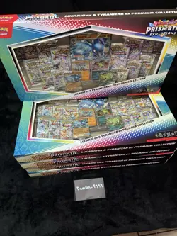 Pokemon TCG Prismatic Evolutions Lucario Ex Premium Collection Box (LOT OF 5) - Image 1