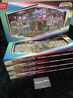 Pokemon TCG Prismatic Evolutions Lucario Ex Premium Collection Box (LOT OF 5) - Image 2