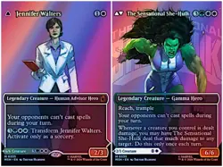 💥Jennifer Walters Sensational She-Hulk Borderless FOILNM Marvel Super HeroesMTG - Image 1