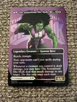 Jennifer Walters The Sensational She-Hulk Borderless Foil Marvel Super Heroes Nm - Image 2