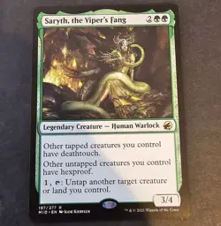MTG Saryth, the Viper's Fang Innistrad: Midnight Hunt 197/277 Regular Rare - Image 1