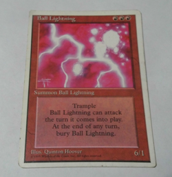 x1 Ball Lightning Fourth Edition 4th MTG Magic The Gathering TexasNerdGames DSC - Image 2