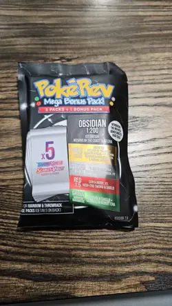 Pokerev Pokemon Obsidian Pack 7.0 - 5 Booster Packs + 1 Mega Bonus Pack - Image 1