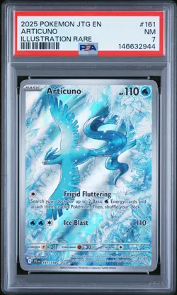 2025 Pokemon Jtg En-Journey Together #161 Articuno Illustration Rare PSA 7 - Image 1
