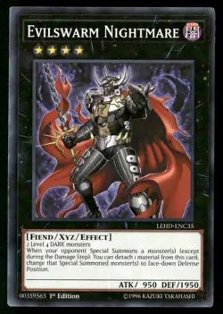 Evilswarm Nightmare LEHD-ENC35 Legendary Hero Decks Yu-Gi-Oh 1st Edition NM - Image 1