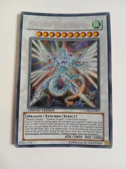 YuGiOh! MAJESTIC STAR DRAGON SECRET RARE CT06-EN003 LIMITED EDITION - Image 1