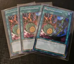 3 Polymerization (A) (Alternate Art) (Secret Rare) RA03-EN051 NM Playset Yugioh - Image 1