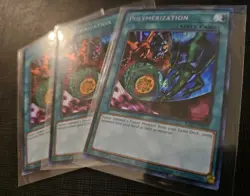3 Polymerization (A) (Alternate Art) (Secret Rare) RA03-EN051 NM Playset Yugioh - Image 2