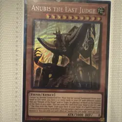 Yugioh Anubis the Last Judge MZTM-EN003 Collector Rare 1st Ed NM - Image 1