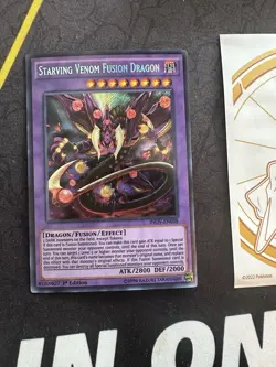 Yugioh Starving Venom Fusion Dragon INOV-EN038 Secret Rare 1st Edition 113💎NM💎 - Image 1