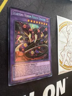 Yugioh Starving Venom Fusion Dragon INOV-EN038 Secret Rare 1st Edition 113💎NM💎 - Image 2