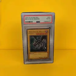 Yu-Gi-Oh! TCG Red-Eyes Black Dragon Starter Deck Joey SDJ-001 PSA 4 - Image 1