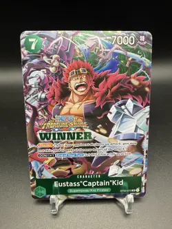 Eustass"Captain"Kid Winner Promo Foil - ST02-013 NM- One Piece - Image 1