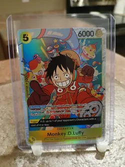 One Piece TCG Monkey D. Luffy SR English OP07-109 Super Rare - Image 1