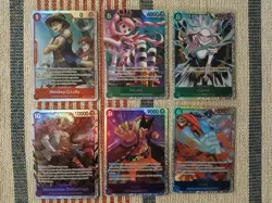 One Piece TCG OP14/EB04 Super Rare Lot ×6 Luffy, Perona, Doflamingo - Image 1