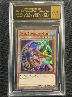 Yu-Gi-Oh Card PCG 9.5 Dark Magician Girl Speed Duel Tournament Pack 1 STP1-EN002 - Image 1
