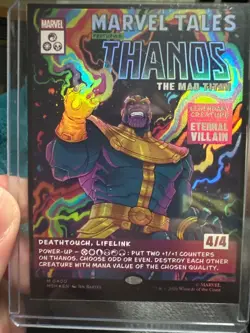 Thanos, The Mad Titan (Borderless) (0400) - Marvel Super Heroes (MSH) - Foil - Image 1
