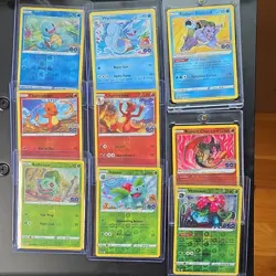Pokemon TCG 9 card lot including radiant charizard and radiant blastoise - Image 1