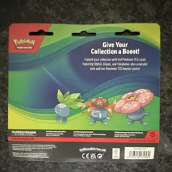 Pokemon TCG Booster Pack 3 Cards Oddish Gloom Vileplume + Metallic Coin 2022 - Image 2
