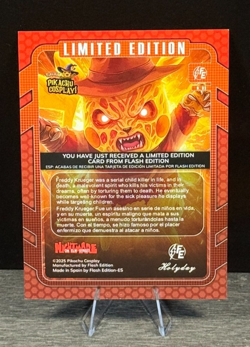 PIKACHU Cosplay! OVERSIZED Card N. 03 Nightmare on Elm St. FREDDY - GOLD Foil - Image 2
