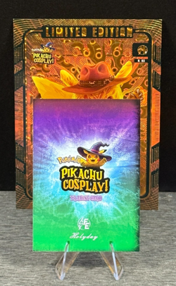 PIKACHU Cosplay! OVERSIZED Card N. 03 Nightmare on Elm St. FREDDY - GOLD Foil - Image 3