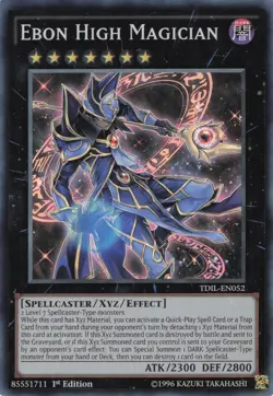 Yugioh Ebon High Magician TDIL-EN052 Super Rare 1st Edition LP - Image 1