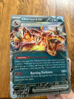 Pokemon Charizard ex SVP 196 Oversized JUMBO Lenticular Promo Card 3-D Free Ship - Image 2