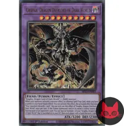 Yugioh Grapha, Dragon Overlord of Dark World SR13-EN041 Ultra Rare 1st Ed NM - Image 1