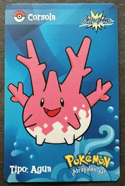 CORSOLA POKEMON JOHTO COLLECTOONS POKEDEX CCG CARD - Image 1