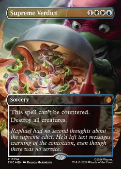 Supreme Verdict-Teenage Mutant Ninja Turtles Eternal-Borderless-Foil-134-NM - Image 1
