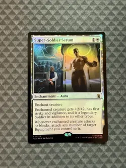 MTG Super-Soldier Serum #0038 Foil Rare Marvel Super Heroes (MSH) - Image 1