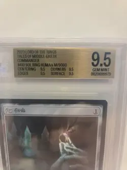 Sol Ring - Human (410) 9.5 Beckett Lord of the Rings: Tales of Middle-Earth - Image 2
