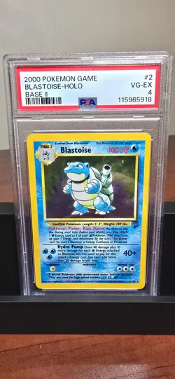 2000 POKEMON BASE SET 2 #2 BLASTOISE-HOLO PSA 4 - Image 1