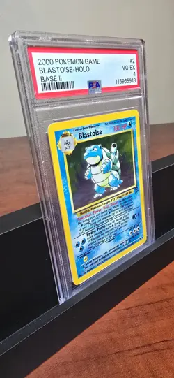 2000 POKEMON BASE SET 2 #2 BLASTOISE-HOLO PSA 4 - Image 2