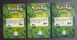 CATERPIE X METAPOD X BUTTERFREE - POKEMON KANTO DKV COLLECTIONS CCG CARDS - Image 2