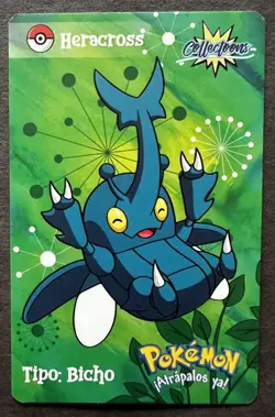 HERACROSS - POKEMON JOHTO COLLECTOONS POKEDEX CCG CARD - Image 1