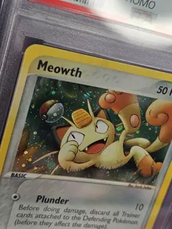 Pokemon TCG PSA 7 Meowth #013 Holo Black Star Vintage Promo - Image 3