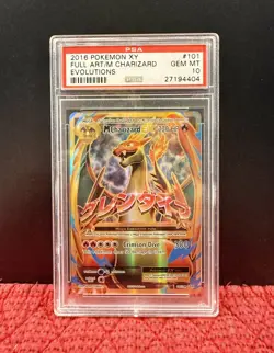 Pokemon M Charizard EX #101/108 Evolutions Full Art Holo PSA 10 - Image 1